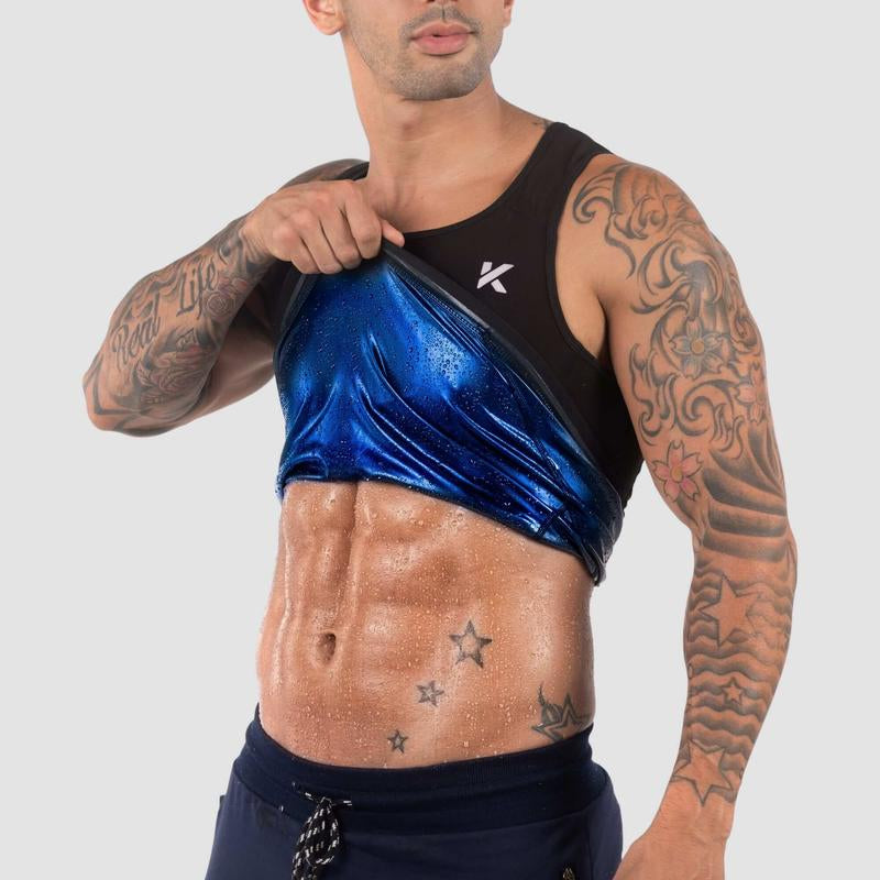 Kewlioo Men'S Heat-Trapping Sweat Vest for Gym, Fitness, Exercise